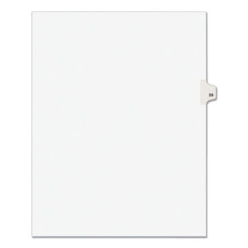Avery® Preprinted Legal Exhibit Side Tab Index Dividers, Avery Style, 10-tab, 59, 11 X 8.5, White, 25-pack, (1059) freeshipping - TVN Wholesale